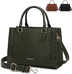 RAINSMORE HandBags Women PU Leather Purses for Women Waterproof Cross Body Top Handle Bag Tote Purse Ladies Handbags