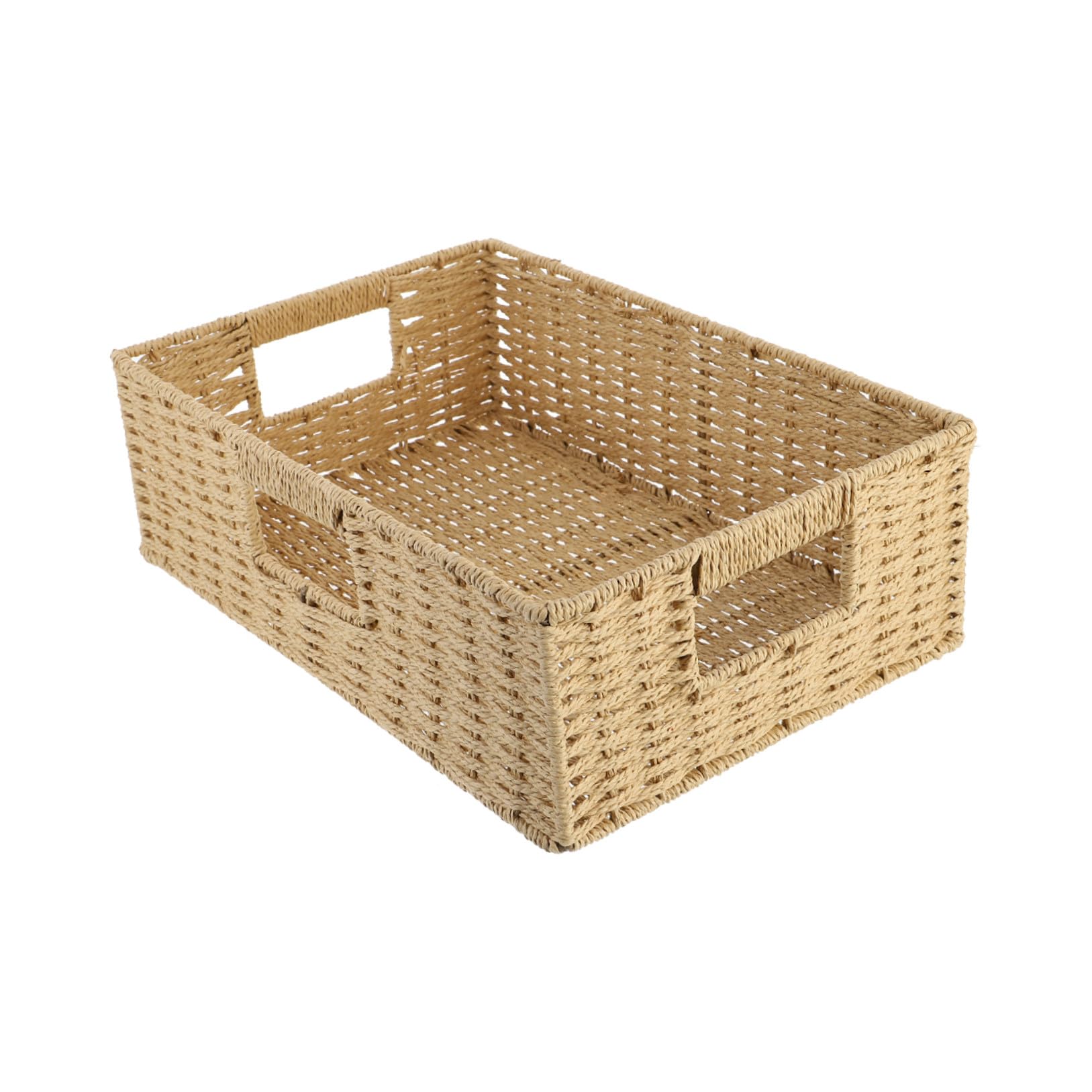 Panier de rangement rotin beige pour bureau : dites adieu au désordre