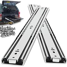 Heavy Duty Drawer Slides Full Extension Side Mount 14 16 18 20 22 24 26 28 30 32 34 36 40 Inch 150 Lbs Metal Dresser Cabine Rails Tracks Glides Runner 1 Pair Without Lock, 24 Inch