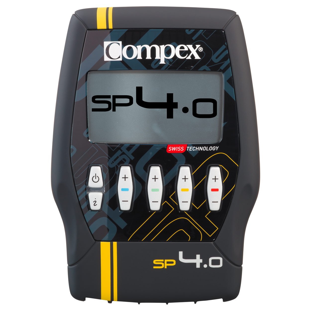 Compex SP 4.0 Elettrostimolatore, Nero con Banda Gialla