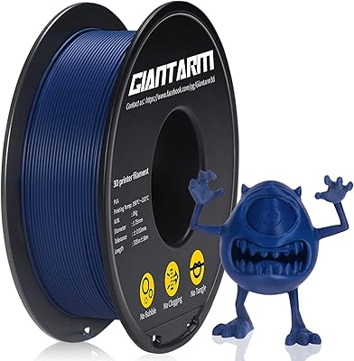 27 – GIANTARM Matte PLA, 1.75mm PLA Filament, 1KG Spool(2.2lb), Vacuum Packaging, 3D Printer Filament for Bambu Lab (Matte Navy Blue)
