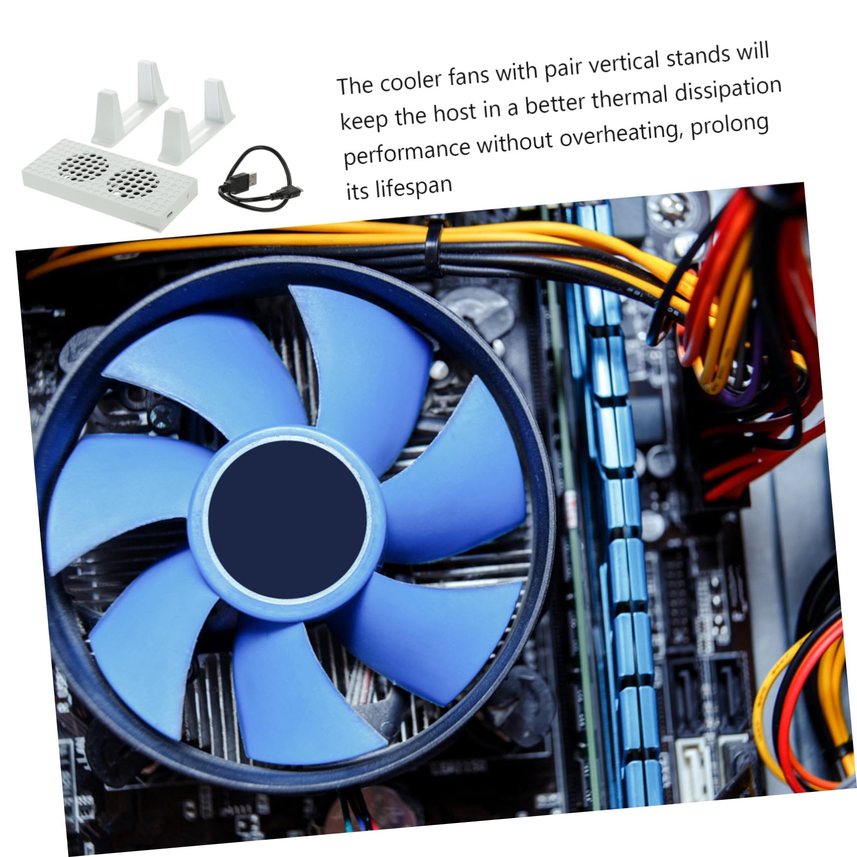 Homoyoyo Base Verticale Per Ventola Di Raffreddamento Con Hub Usb Supporto Verticale Per Console Doppia Ventola Integrata Per Dissipazione Del Calore