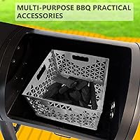Vista 5 de Cesta de carbón de 12 pulgadas para ahumador compensado de Oklahoma Joe, accesorios de parrilla para fumar durante mucho tiempo y eficiente, cesta