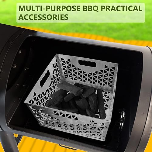 Miniatura 5 de Cesta de carbón de 12 pulgadas para ahumador compensado de Oklahoma Joe, accesorios de parrilla para fumar durante mucho tiempo y eficiente, cesta