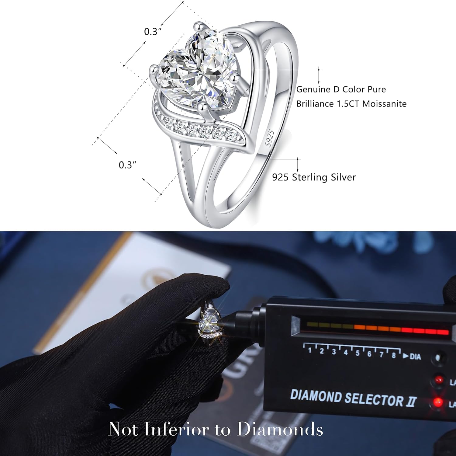 Engagement Rings for Women AAA+ Heart Cubic Zirconia Promise Rings for Her Birthstone Ring Womens Rings Black Gold Gothic Rings Promis Ring Wedding Rings Statement Rings for Women