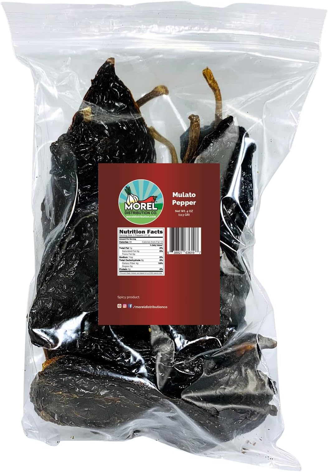 Chile Mulato Pepper (Chile Poblano) // Weights: 4 Oz, 8 Oz, Lb, 2 Lbs, 5 Lbs, and 10 Lbs! (4 oz)