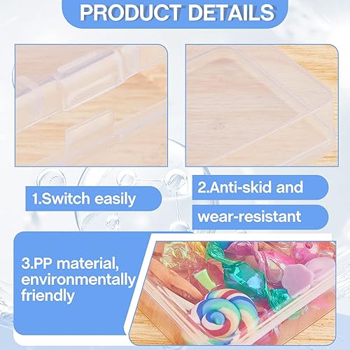 Miniatura 3 de 20 recipientes de almacenamiento transparentes de fichas de juego contenedores de almacenamiento de juegos de mesa cajas de almacenamiento de varios