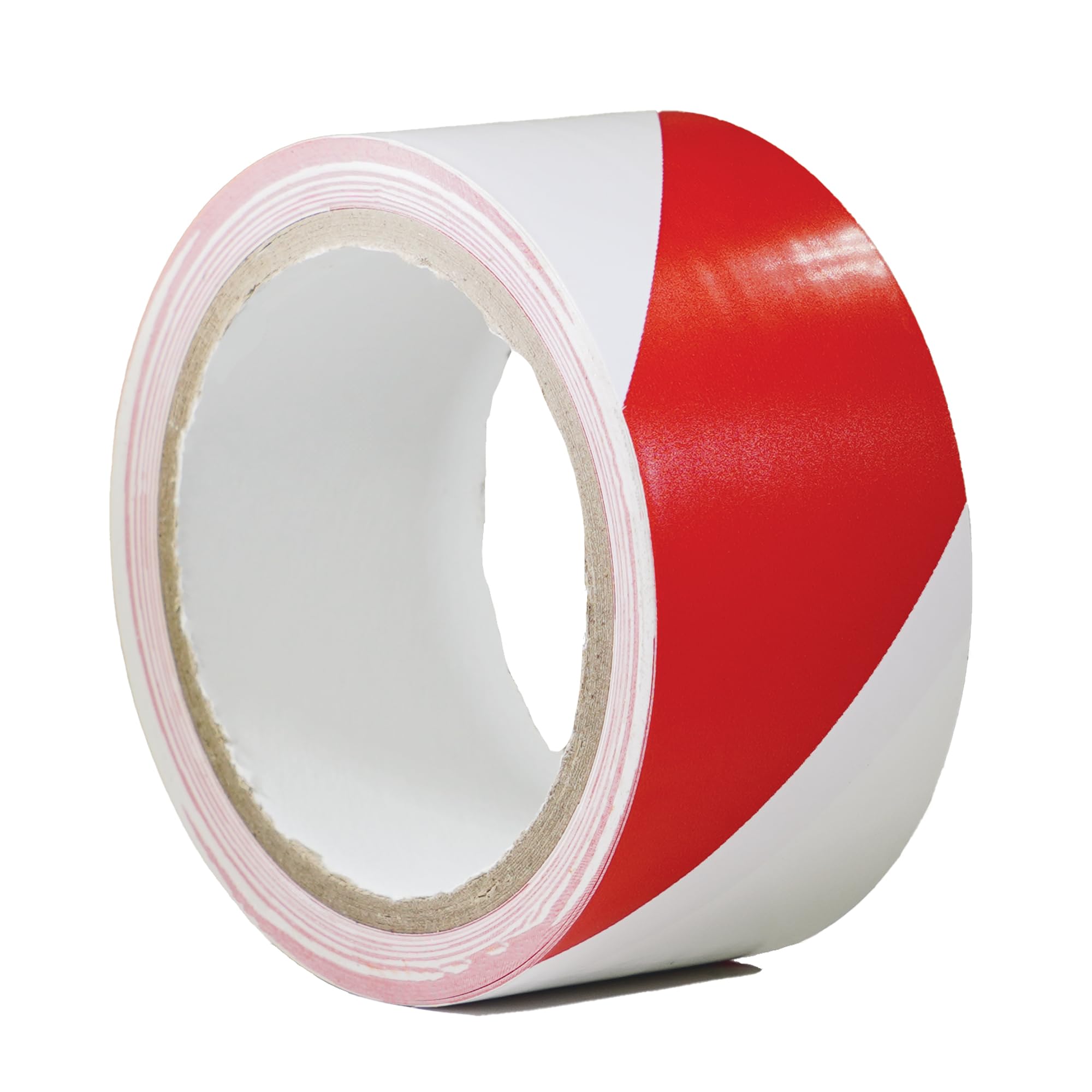 GGR Supplies T.R.U. SST-618C Red & White Hazard Warning Safety Stripe Tape: 2" in. wide x 18 yds.