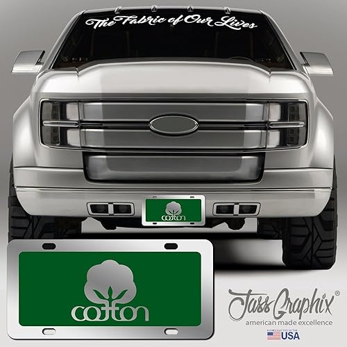 Miniatura 10 de Placa de matrícula de algodón blanco con sello ACM de aluminio cepillado para automóvil, disponible en varios colores. Perfecto para agricultores