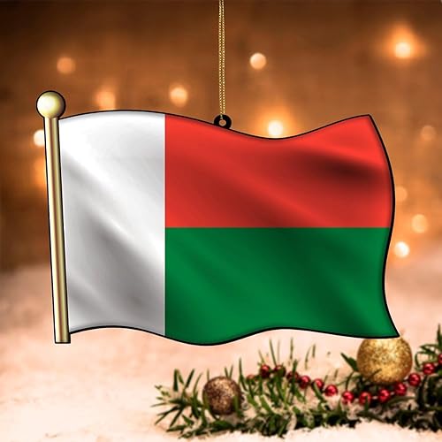 Vista 15 de Adorno acrílico de Navidad de Filipinas, decoración de árbol de Navidad, adorno de Navidad nacional para niños, bandera de Filipinas, banderas