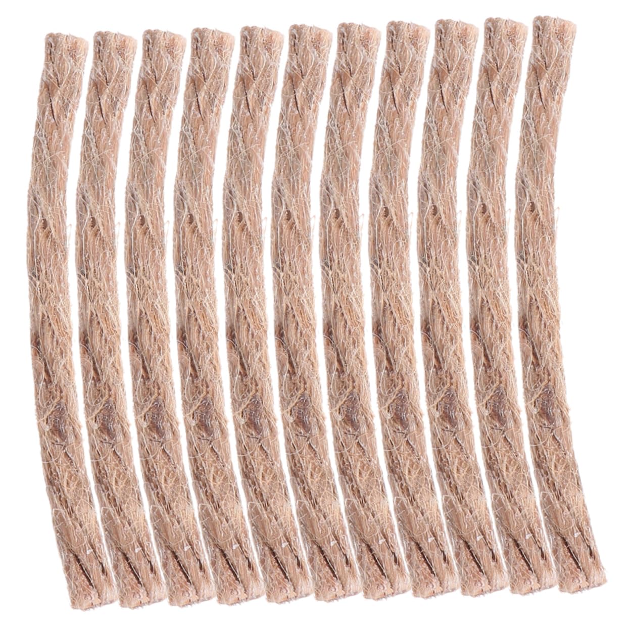 IWOWHERO 10pcs Twine Waxed Rope Fire Starters Survival Camping Multitool Fire Starting Kit Fishing Fire Starters Starters Hiking Equipment Light Brown Rope