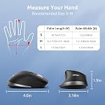 Acer Wireless Bluetooth Mouse with Fast Side Scroll Wheel for Laptop/Mac | 4800 DPI Ergonomic Computer Mouse (BT5.2+2.4GHz) with 8 Buttons, Office USB Mice, Medium to Large Sized Hands for MacBook Neo