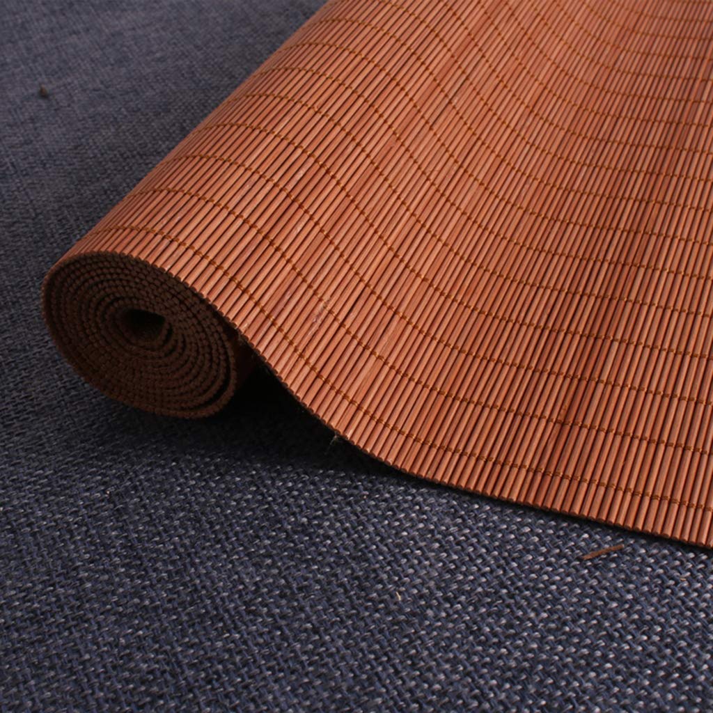 Camino de Mesa de bambú Natural de Estilo japonés, Mantel Antideslizante, manteles Individuales de Cocina para el hogar, Color té (tamaño: 50 y Veces; 240 cm)
