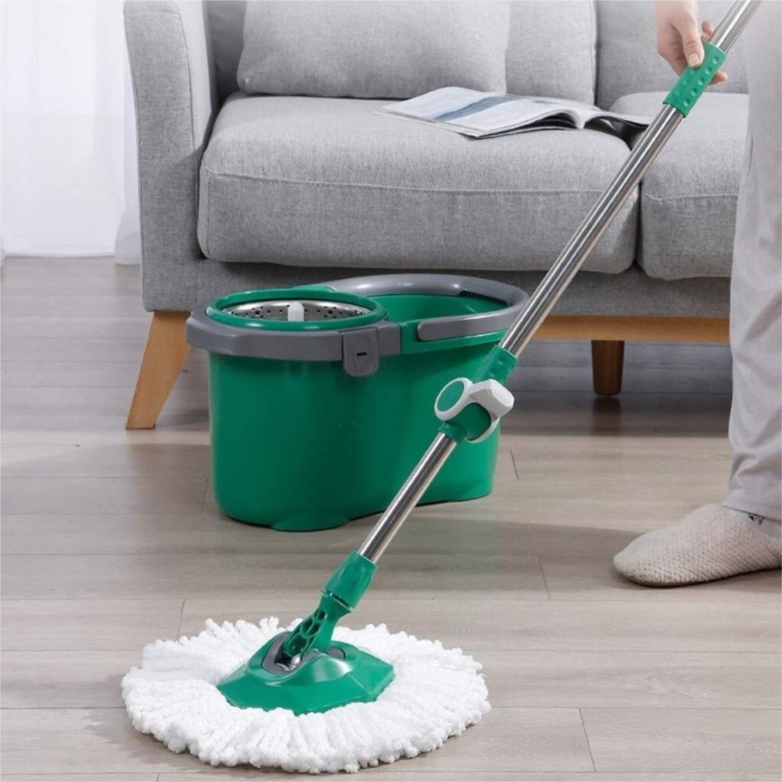 Mopas de Limpieza Suelos Cocina Sistema De Limpieza Pisos con Mopa, Almohadillas Lavables, Limpiar Madera, Laminados Y Baldosas Fregonas De Limpiezas