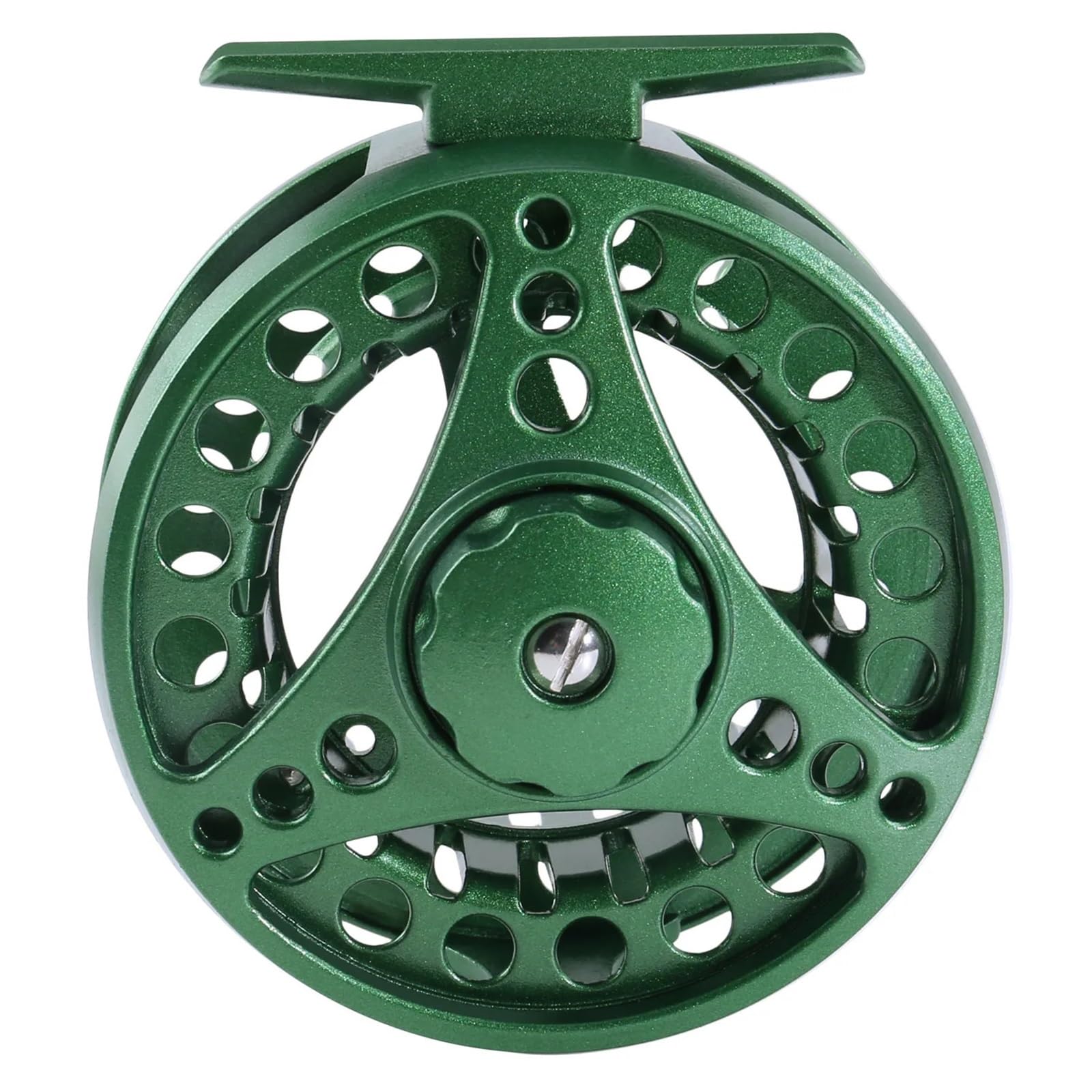 Mulinello,Mulinello Pesca Mulinello da pesca a mosca, corpo in lega di alluminio lavorato CNC, albero principale in acciaio inossidabile, manopola trascinamento antiscivolo, mulinello 5/6(Dark green)