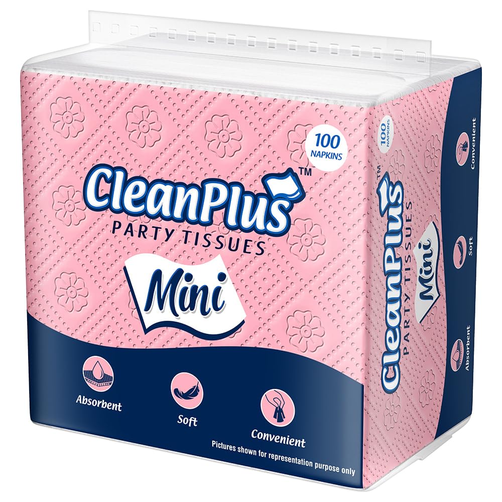 CleanPlus Party Tissues Mini: 100 Units 6 Packs-image-39