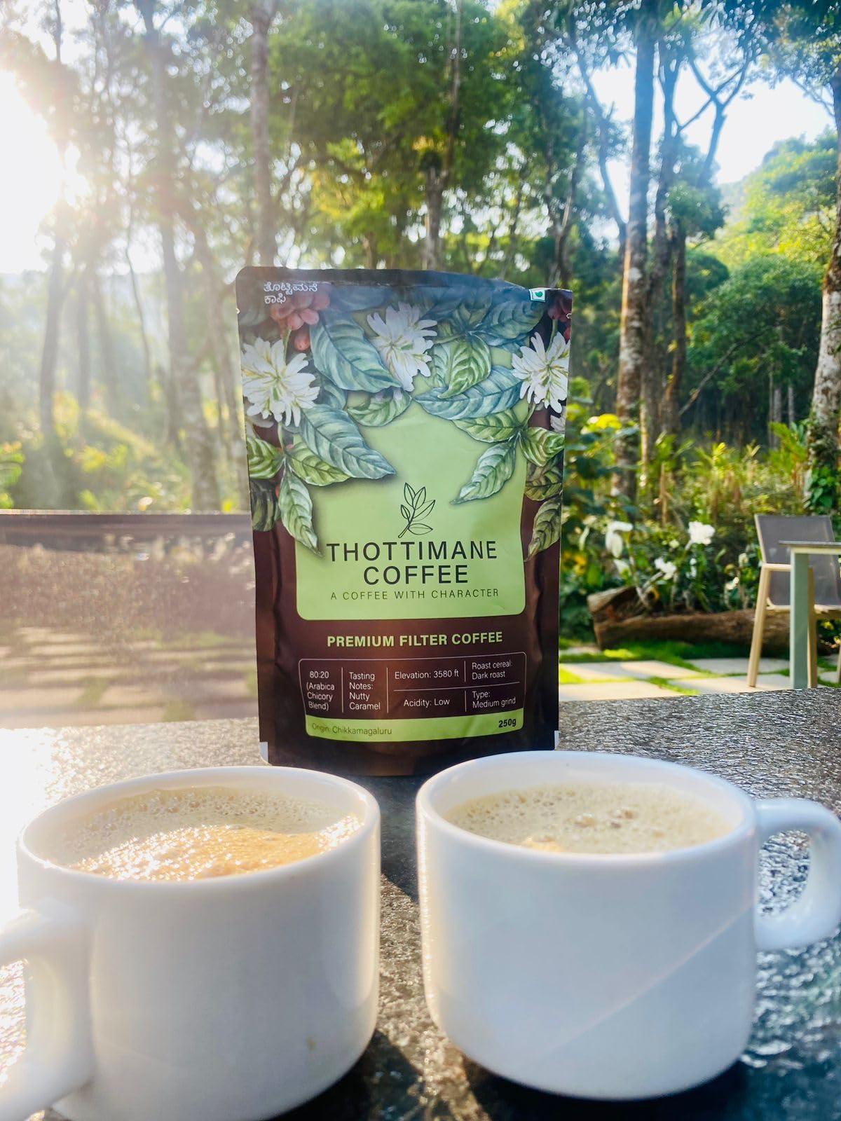 Thottimane Coffee I Chikkamagaluru Coffee Premium Filter Coffee Powder 250g | [80% Coffee - 20% Chicory] | Plantation Arabica AA Beans | thottinad Coffee I Aroma Coffee I Traditional South Indian Plantations Blend | Ground Coffee (B0D45DCJNR) Amazon Price History, Amazon Price Tracker