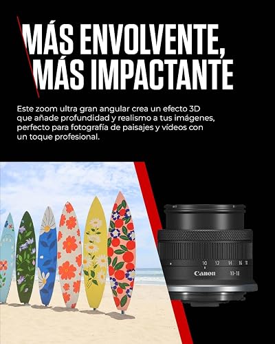 Canon Objetivo RF-S 10-18mm F4.5-6.3 IS STM - Zoom Ultra Gran Angular, Estabilizador Óptico 4 Pasos, Viajes y Arquitectura | Compatible Sistema EOS R - 4