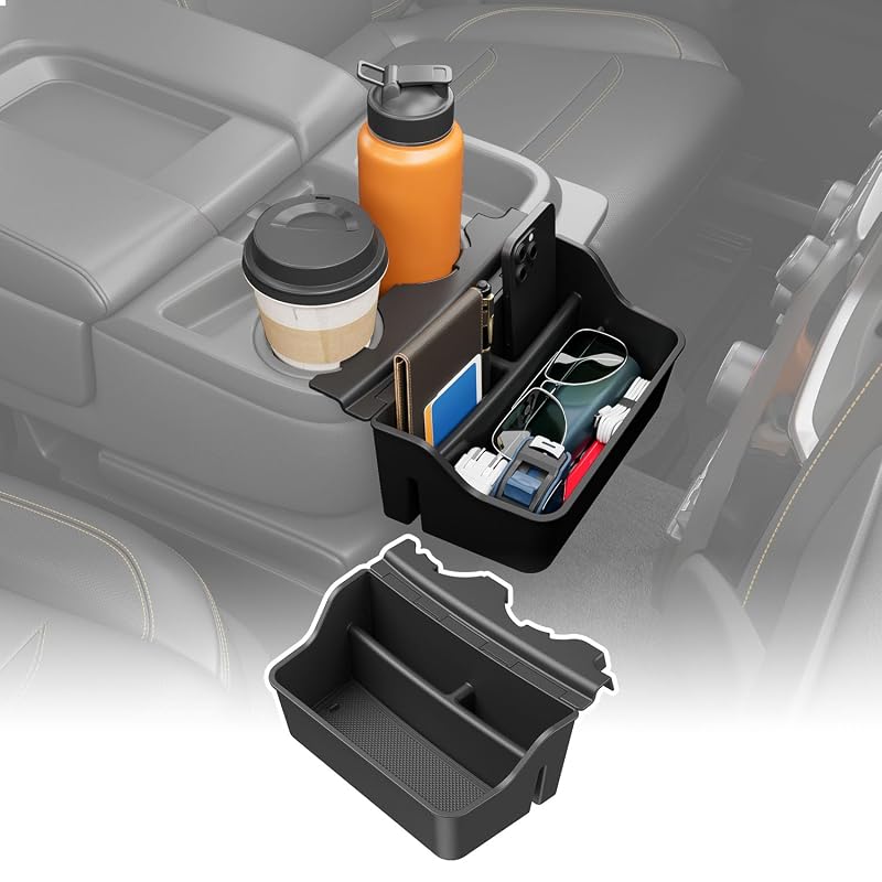 Organizador Suspenso para Console Central Compatível com Chevy Silverado e GMC Sierra 1500, 2500HD e 3500HD, Modelos Selecionados, Modelo CS2026052001
