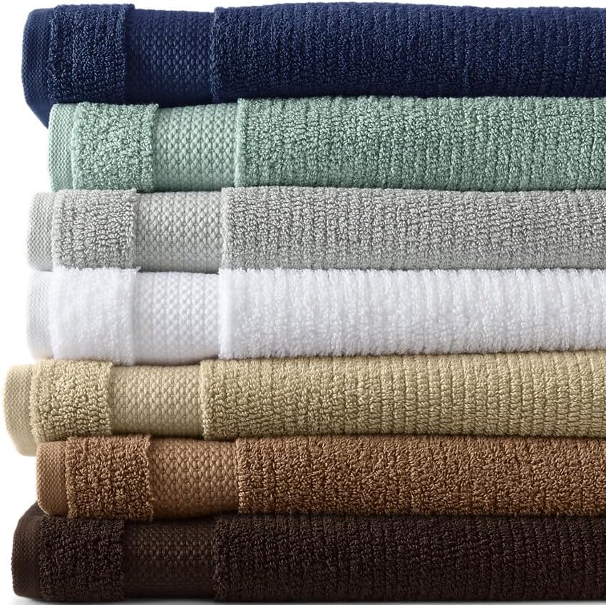 Lands' End Organic Towel White Bath- Hand Towel