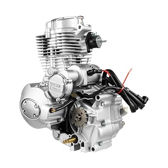 PERFERATE 200CC/250CC 4 Stroke ATV Engine Motor 14HP Vertical Engine with Single Cylinder & Air Cooled 7500RPM Manual 5-Speed Transmission Fits for ATV Motorcycles Dirt Bike