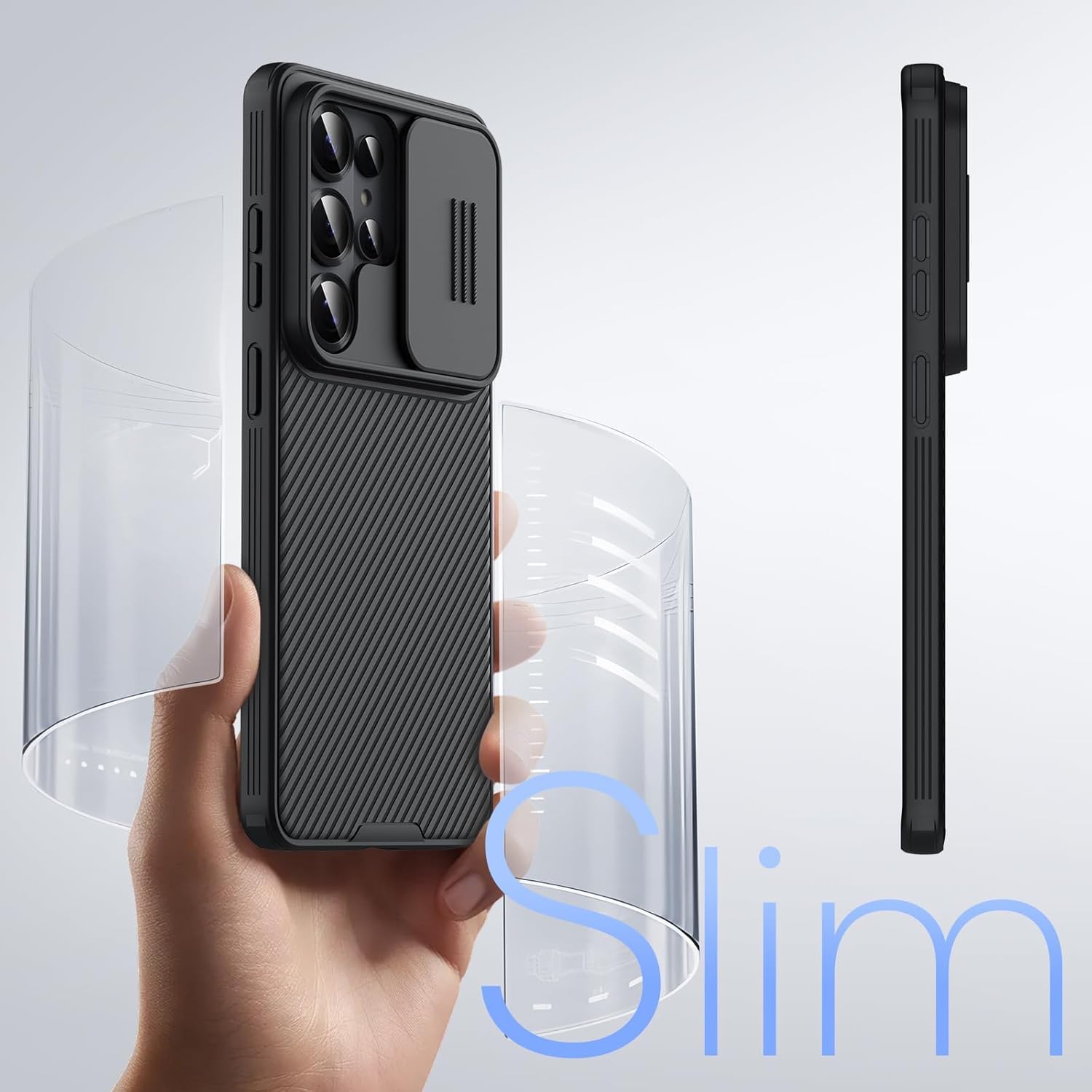 Nilkin® Classic Series Compatible for Samsung S26 Ultra Back Case with Camera Cover, [Camera Lens Protector] [Scratch-Resistant] [360 Full Protection] Shockproof Slim Phone Case - PC+TPU, (S26Ultra) — Amazon image 6