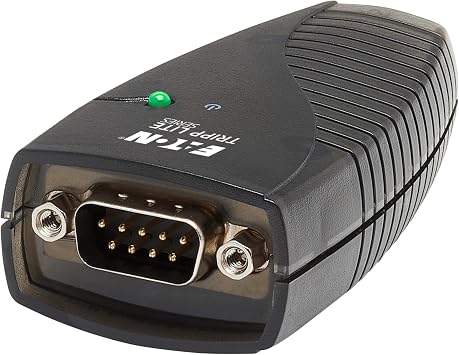 Tripp Lite Keyspan USB عالي السرعة إلى محول تسلسلي ، PC & Mac ، USB-A إلى DB9 RS232 ذكر ، 3 كابل قدم / 0.91 متر ، (USA-19HS)