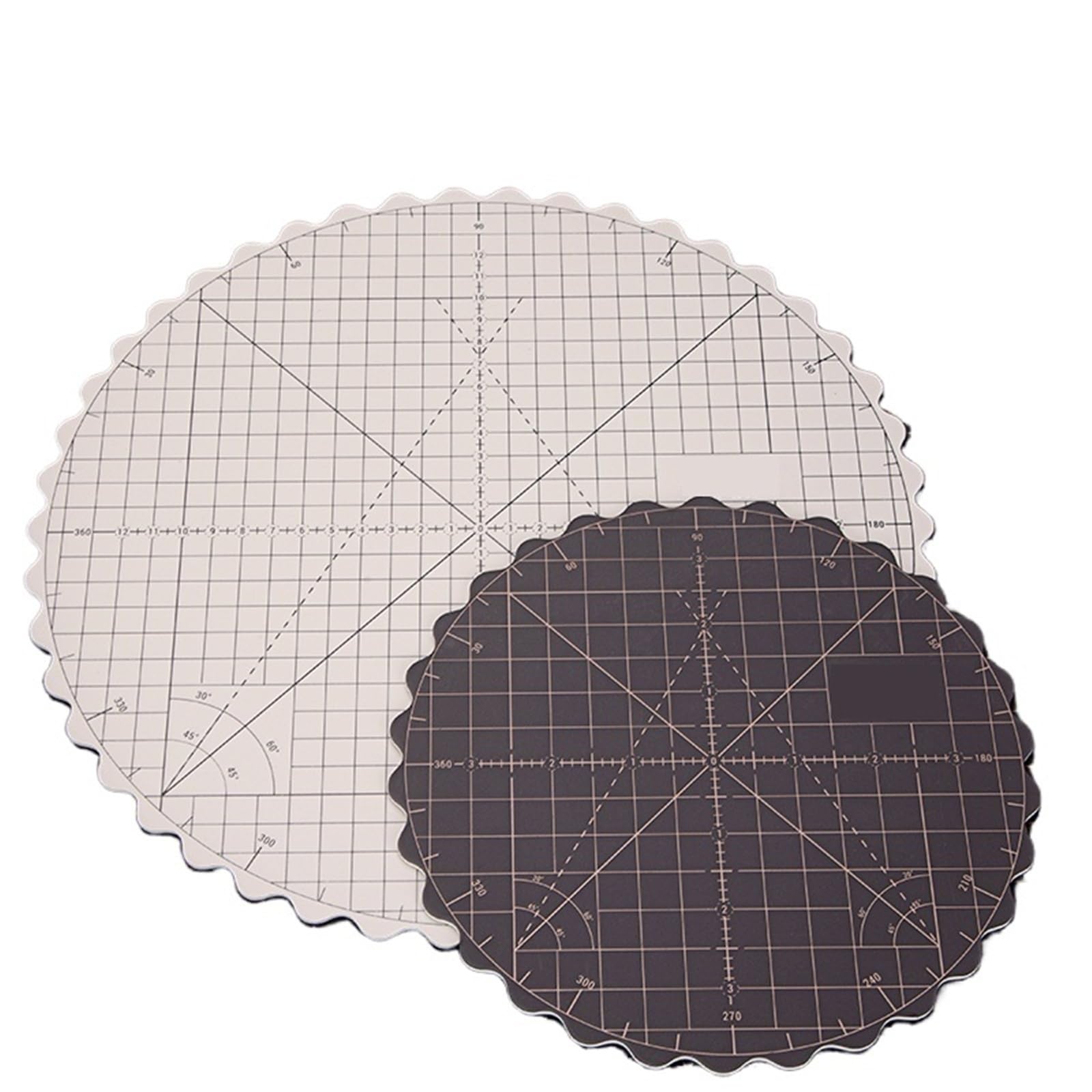 Tapete De Corte Tapete de corte giratorio manual, tablero circular tela, almohadilla autorreparadora for manualidades, herramientas cuero 8/12 pulgadas para coser(12 inch-1pcs)