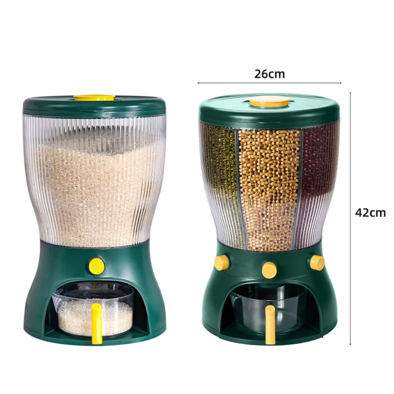 ライスディスペンサー Amazon.co.jp: ライスディスペンサー、キッチン気密穀物容器