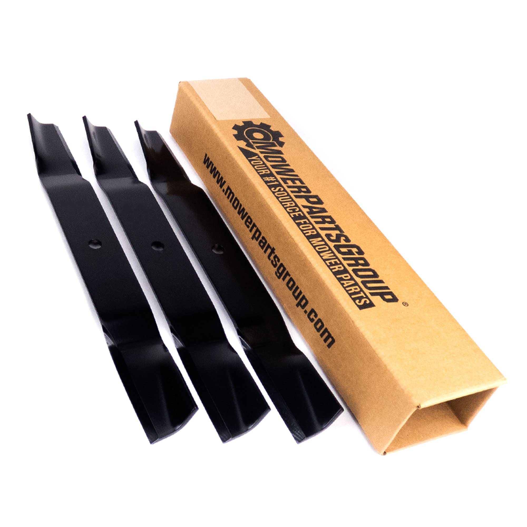52 "Rotary # 3380 cortacésped Blade Set (3) 1/2" agujero central: Woods/saltamontes