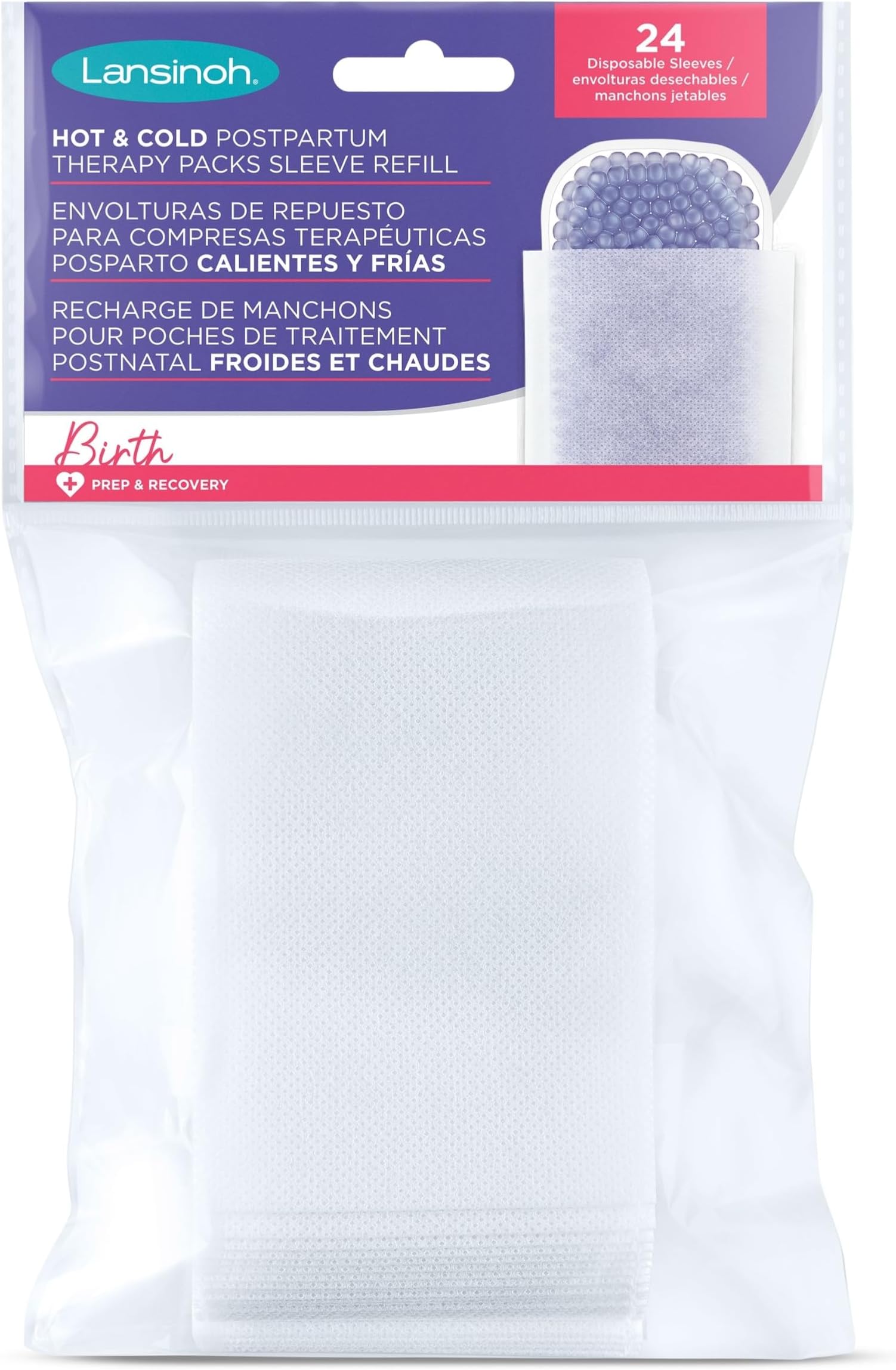 Cold & Warm Post-Birth Relief Pad Sleeves Refill (24 Pack)