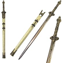 40.9" Gold Dragon Han Sword with Scabbard for Collection