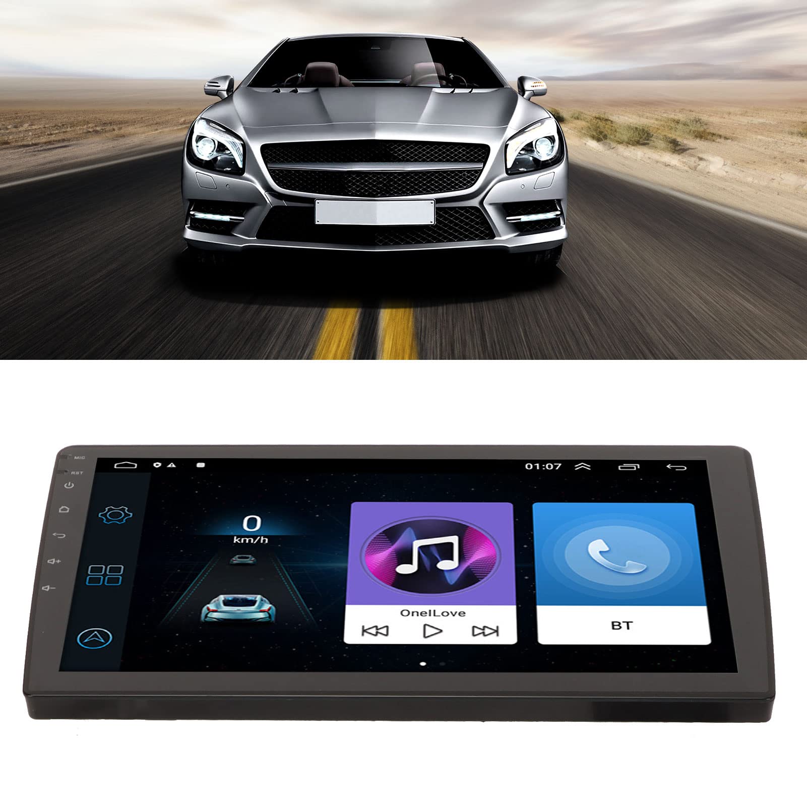 Navigatore GPS per auto Touchscreen da 10,1 pollici Dispositivo di navigazione universale multifunzione WiFi LTE da 1 GB 16 GB
