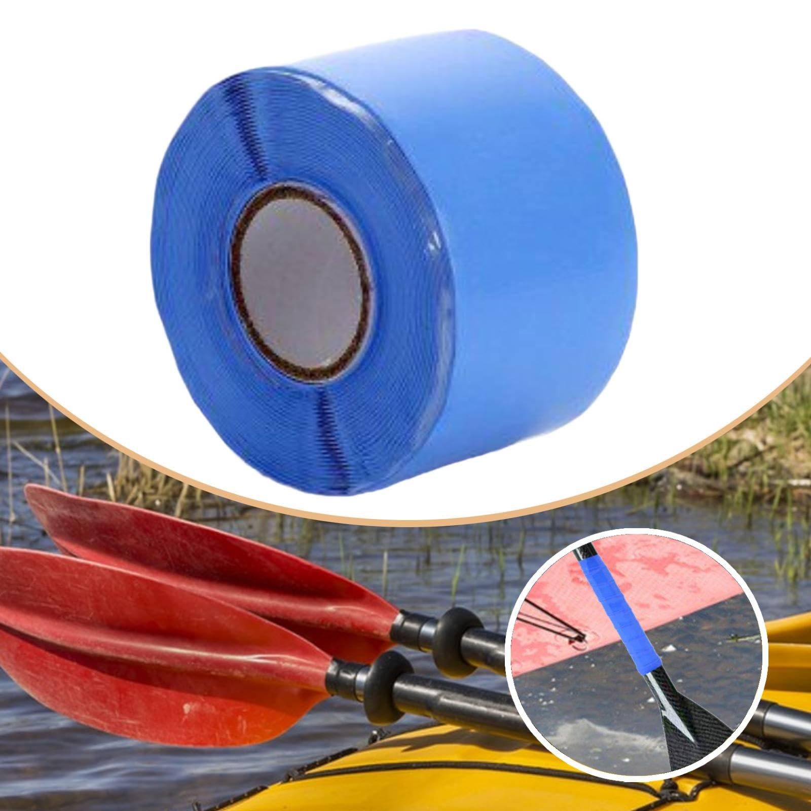 Nastro Antiscivolo, Accessorio per, Nastro Sigillante per Attrezzature Sportive, Attrezzature per Il Fitness, Pesca, Sport Acquatici, Blu