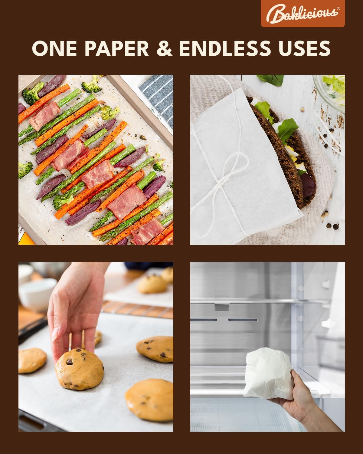 16x24 inch Heavy Duty Parchment Paper Sheets, 100Pcs Precut Non-Stick Full Parchment Paper for Baking, Cooking, Grilling, Frying and Steaming, Full Sheet Baking Pan Liners, Commercial Baking - Image 5