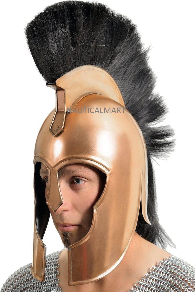 NauticalMart Roman Warrior Helmet - Copper/Black