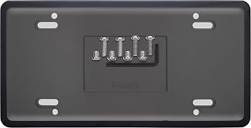 Cruiser Accessories 62700 Vault License Plate Frame, Black/Clear