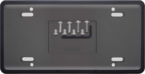 Cruiser Accessories 62700 Vault License Plate Frame, Black/Clear