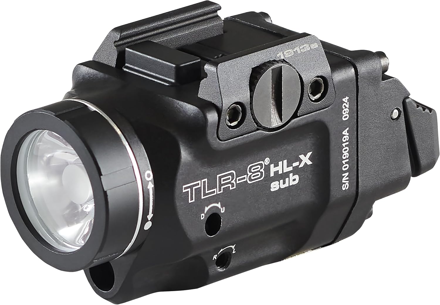 Streamlight 69468 TLR-8 HL-X sub USB 1000-Lumen Weapon Rail-Mounted Rechargeable Tactical Flashlight with Integrated Red Aiming Laser for Select 1913 Only, Black