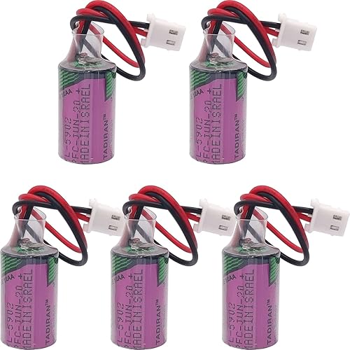 Batería TL-5902 con enchufe para Tadiran TL-5902 3.6V 1/2AA SL-350 Uso para sonda Programador de etiquetas electrónicas PLC Batería de litio