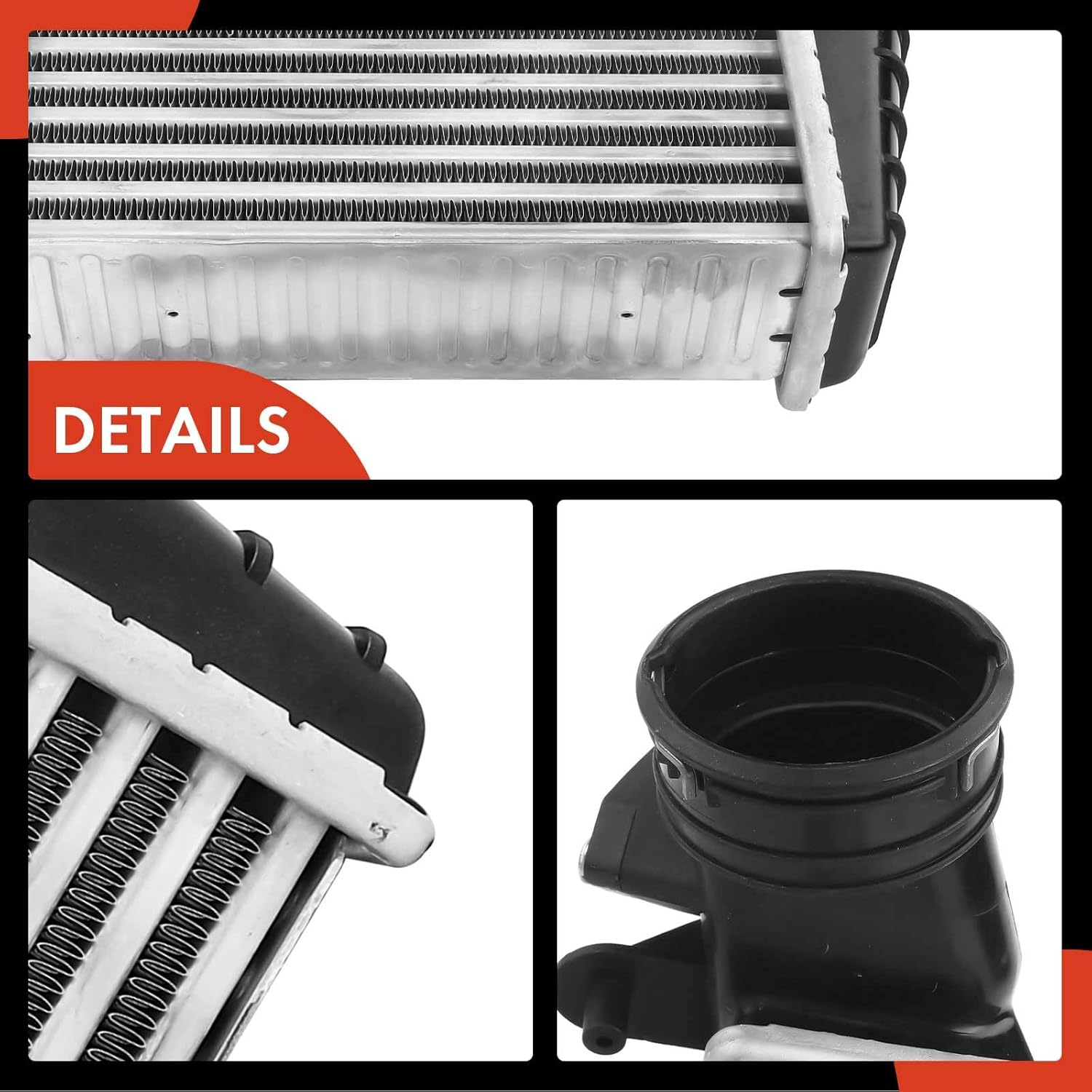 A-Premium Turbo Intercooler Compatible with Volkswagen Passat 2001-2005 L4 1.8L Turbocharged, Front Side