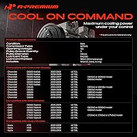 Vista 2 de A-Premium Compresor de aire acondicionado de CA con embrague compatible con Chevrolet C6500 Kodiak/C8500 2003-2009 y GMC C6500/C7500 Topkick