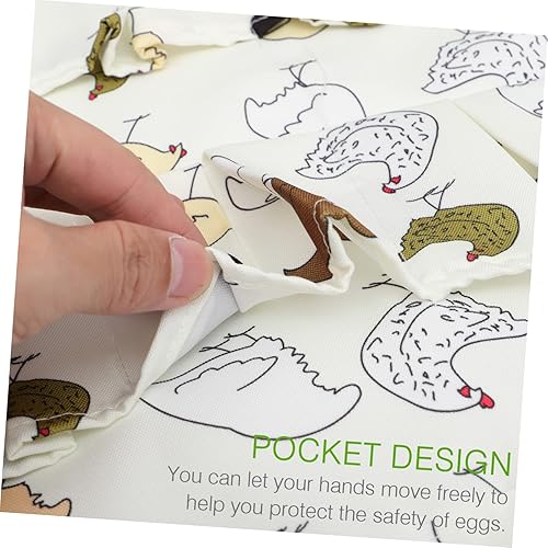 Miniatura 3 de SHOWERORO Falda para recoger huevos, babero para adultos y niños, delantal para mujer, baberos de gallina, delantal de huevo de pato, delantal de