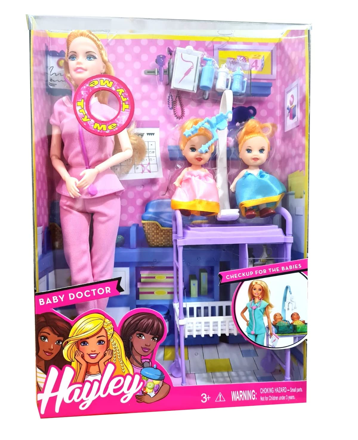 HALO NATION ® Doctor Doll with Baby Doll Checkup Trolley Doctor Aunty with Baby Doll Medical