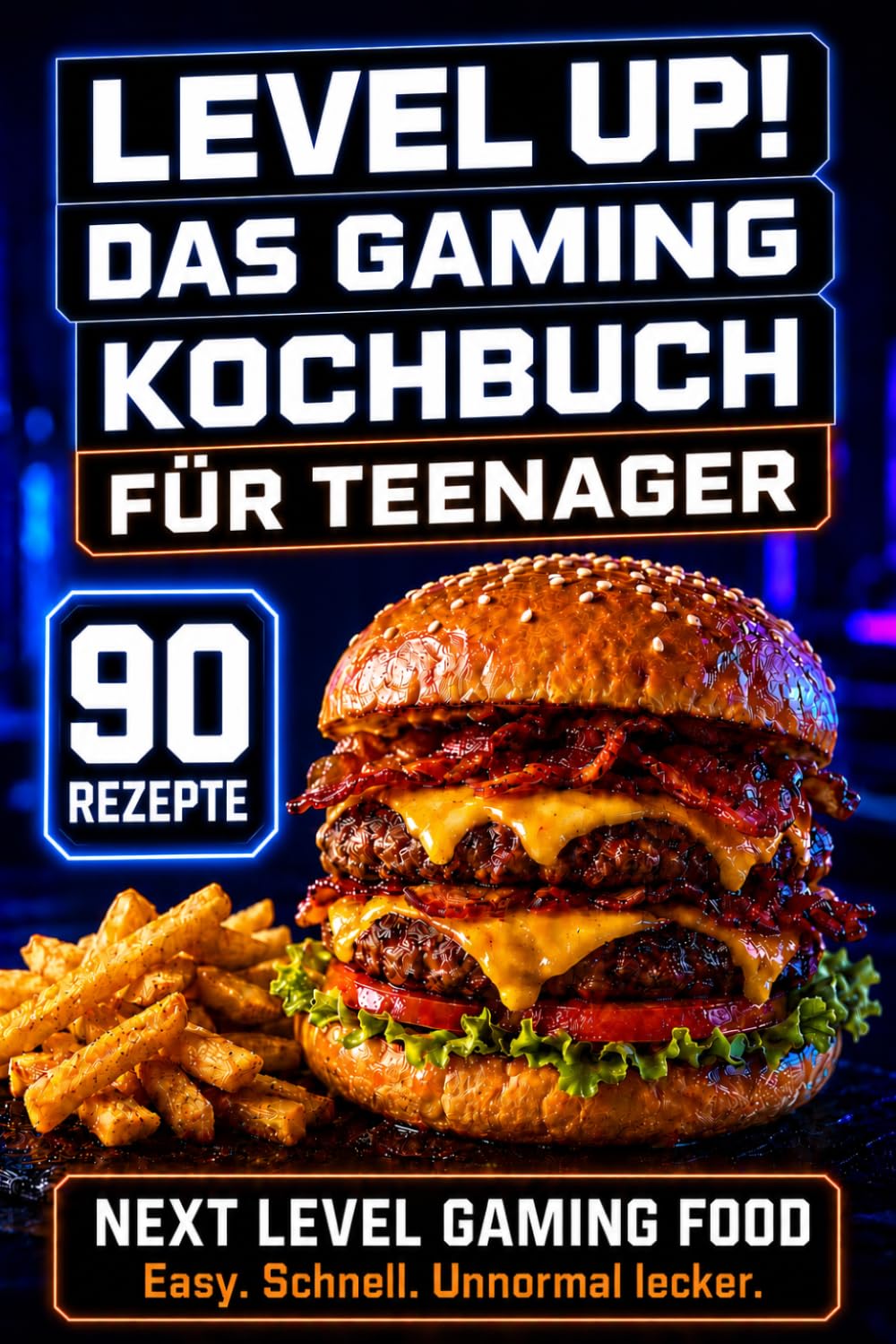 Level Up! Gaming Kochbuch für Teenager: Unnormal leckere, schnelle & kreative Rezepte für Gamer - das perfekte Geschenk für Zocker & Nerds | Easy Küche für Anfänger