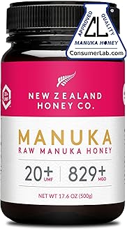New Zealand Honey Co. Raw Manuka Honey UMF 20+ / MGO 829+ | UMF Certified | 17.6oz | Pure Raw Honey