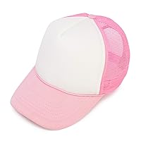 Algopix Similar Product 10 - Blank Hat Two Tone Summer Mesh Cap in