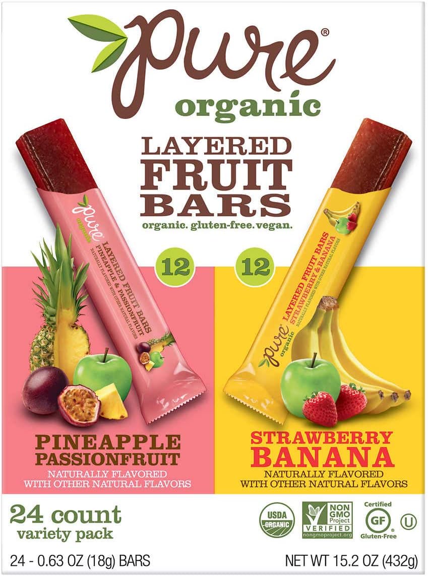 Layered Fruit Bars, Variety Pack, 0.63 oz, 24-count (2 Pack)