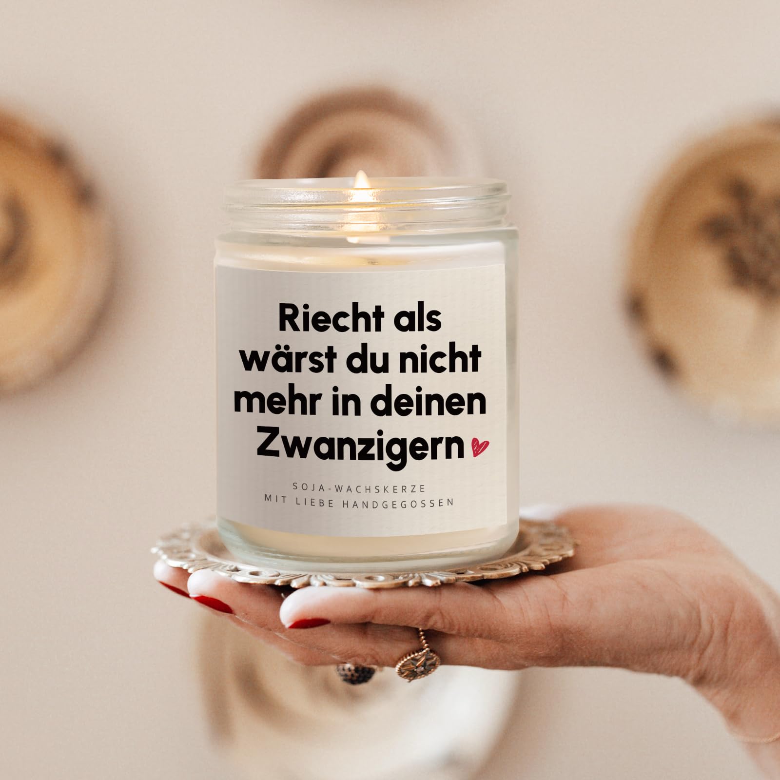 Craftique 30 Geburtstag Frauen, Soja-Wachskerze Kerze, Geschenk 30. Geburtstag Frau, Geschenk zum 30 Frau, Geburtstagsgeschenk für Frauen, Freundin, Schwester
