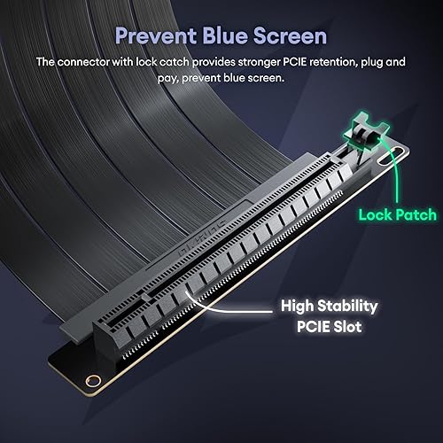 Miniatura 6 de PCI-E - Cable elevador 4.0, compatible con RTX4090, RTX4080, RX7900XTX, PCIe 4.0 x16, extensor de tarjeta flexible de alta velocidad, adaptador de